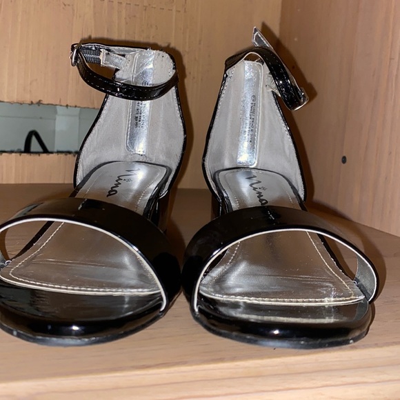 Nina Black Patent sandal - Picture 2 of 4